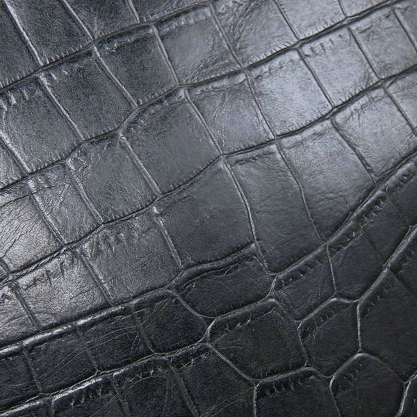 Bottega Veneta croco leather messenger bag 16051 black